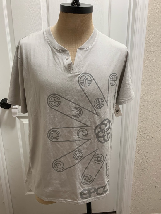 Disney Other - Disney parks Epcot Center Logo Shirt Women's Gray Buttons NWT